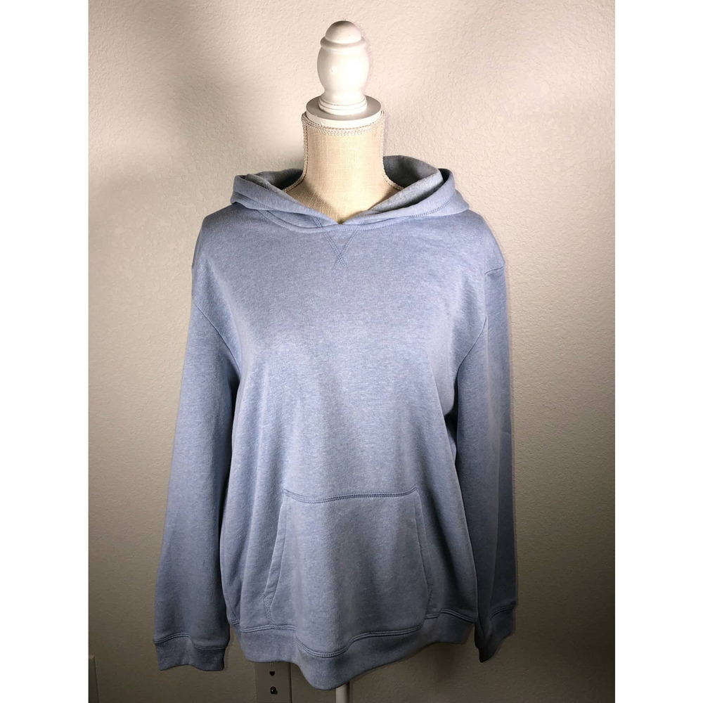 Karen Scott Sport Blue Heather Hoodie - XL